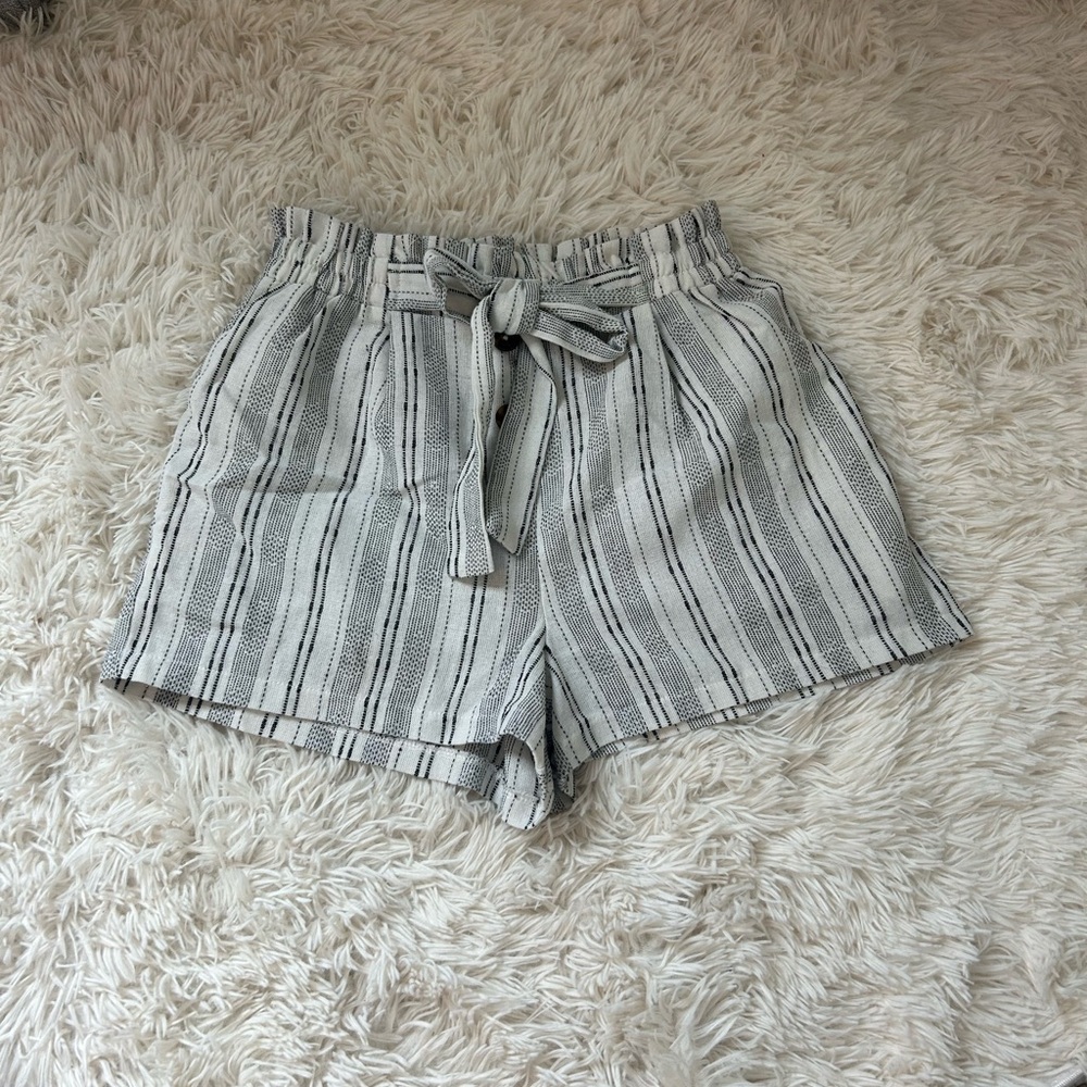 Sienna Sky High Waist Striped Shorts